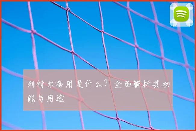 利特尔备用是什么?全面解析其功能与用途